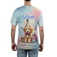 thumbnail image 5 of Happy Birthday Cute Puppy Goldendoodle with Cake Gifts Party Hat All Over Print 3D Shirt Unisex Merch Doodle Dog Lover Gifts Idea - 00029, 5 of 6
