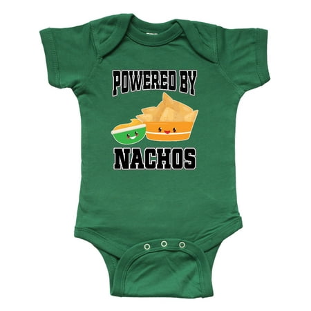 

Inktastic Powered by Nachos Gift Baby Boy or Baby Girl Bodysuit