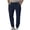 Navy, variant on KeShDi Mens Hiking Pants Mens Running Pants Man Fashion Fallow Pockets Elastic Waist High Waist Binding Leg Sweatpants Gray 3X