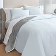 thumbnail image 3 of GAIAM® Relax 300 Thread-Count TENCEL Soft Reversible Comforter, King, Aqua/Gray, 3 of 7