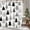 Black and Gold, variant on Shower Curtain Abstract Pine Tree Doodle Washable Waterproof Fabric Bathtub Curtains Black and White Forest Bathroom Decor, 60"x72"