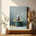 thumbnail image 6 of Qisvanset Cute Cat Bathing Canvas Wall Art 15.75x11.81 INCHES, 6 of 8