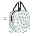 thumbnail image 3 of Salouo Sea Turtle for Unisex Lunch Bag Leakproof Lunch Tote Large Capacity Reusable Insulated Lunch Box Cooler Lunch Container for Work/Office/Picnic/Travel-Black, 3 of 8