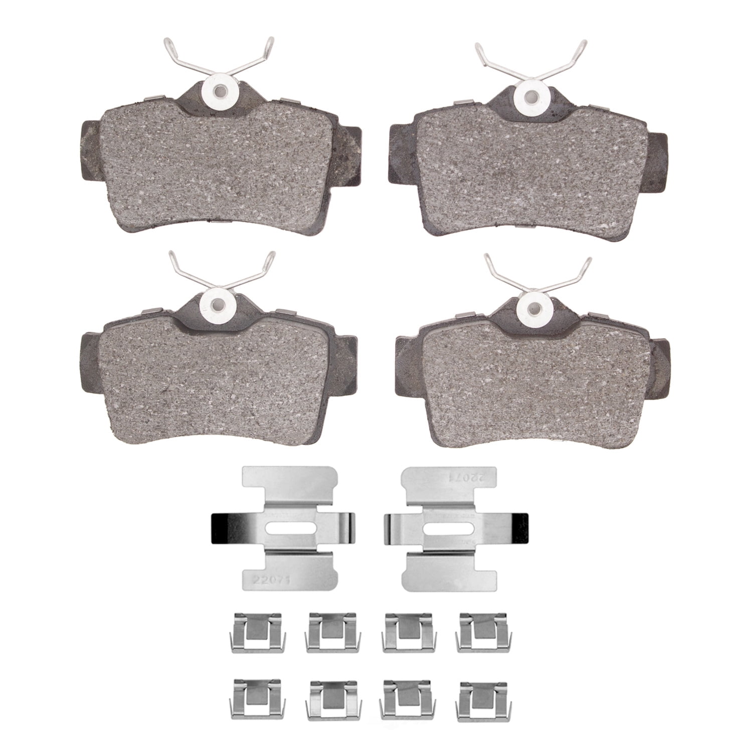 Dynamic Friction Company 1551-0627-01 DFC 5000 Advanced Brake Pads - Ceramic and Hardware Kit - OE
