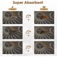 thumbnail image 4 of Coffee Mat for Countertops, Black Gold Sun Moon Boho Dish Drying Mat 2 Pcs for Kitchen Coffee Bar Accessories, Fit Under Coffee Maker Espresso Machine Dish Rack Hide Stain Rubber 12x19in, 4 of 6