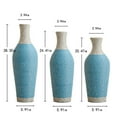 thumbnail image 3 of Handmade Rattan Floor Vase (Set Of 3), Tall Vase, Two-Tone Finish, Flower Decorative Vase, 3 of 7