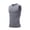Grey, variant on Migroa Mens Running Sport Tank Tops Gym Wicking Athletic Mesh Breathable Workout Sleeveless Shirts Base Layer Sports Workout Shirts for Basketball Black L