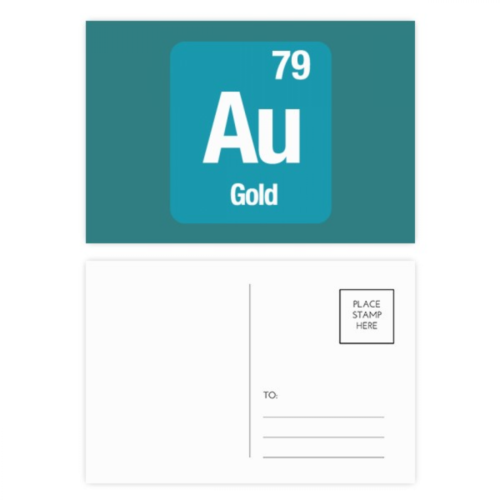 au checal element science postcard set birthday mailing thanks greeting card