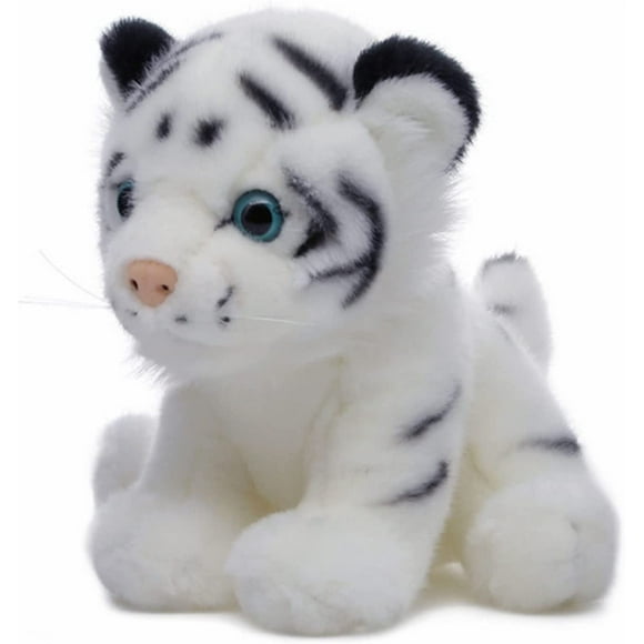 HSHDLDF White Tiger Plush Stuffed Animal Cute Plush Tiger Doll Stuffed Fluffy Tiger Plush Doll Soft Baby Tiger Stuffed Animal 6 inches