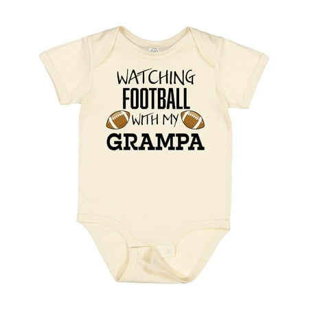 

Inktastic Watching Football with My Grampa Gift Baby Boy or Baby Girl Bodysuit