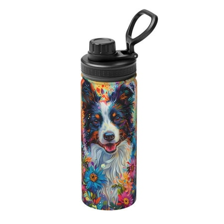 

Ocsxa Oil Painting Sunflower Puppy Print 18oz Stainless Steel Water Bottle Unisex Water Bottle Insulated Sports Water Cup Flask for Cold Water Drinks/Sports/Travel/Car/School