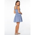 thumbnail image 5 of Celebrity Pink Women's and Women's Plus Smocked Ruffle Mini Dress, Size XS-4X, 5 of 7