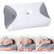 CPAP Pillow for Side Sleeping, CPAP Nasal Pillows for All CPAP Masks Users to Reduce Air Leaks & Masks Pressure, Neck Support Pillows for Sleeping for Neck Pain Relief