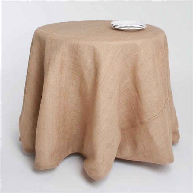 SARO 0811.N90R Nappe Ronde en Toile de Jute 90 Po - Naturelle