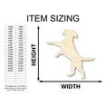 thumbnail image 2 of Unfinished Wood Playful Dog Silhouette 12" / 1/8", 2 of 3