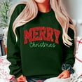 thumbnail image 3 of Chandails en Molleton de Noël pour Femmes avec Nœud Latéral Appliqué Chandail en Molleton Oversize Chandails en Molleton Col Rond Manches Longues Chandail Top Chandail en Molleton Sans Capuche pour Femmes, 3 of 5