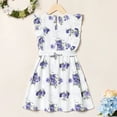 thumbnail image 5 of PatPat Kid Girl Ruffled Floral Purple Belted Sleeveless Dress,Sizes 4Y-12Y,One Piece, 5 of 7