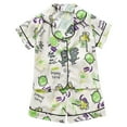thumbnail image 1 of Ensemble de Pyjama Garçon Imprimé Manches Courtes Filles Pyjama Boutonné Ensemble Filles Pyjama Décontracté Ensemble Filles Pyjama Garçons Filles Mode, 1 of 3