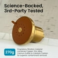 thumbnail image 5 of AquaTru Filtered Shower Head for Chlorine Removal, Hard Water Shower Filter for Skin and Hair, Brushed Gold ABS, 5 of 7