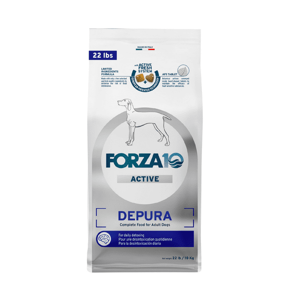Forza10 Active Depura Dry Dog Food for Adult Dogs - 22 LB - Fish Flavor