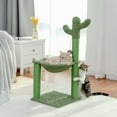 thumbnail image 1 of PAWZ Road Cat Scratching Post 34" Tall for All indoor Cats,Green, 1 of 7