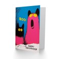 thumbnail image 2 of Artery8 Greeting Card Funny Kids Boo Happy Fun Monsters Blank For All Halloween Card, 2 of 3