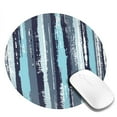 thumbnail image 2 of ZNDUO 2 Pack Round Mouse Pad Blue Watercolor Line Graffiti 7.9" Small Non-Slip Rubber Gaming Mousepad Desk Mat for Home Office, 2 of 7
