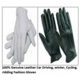 thumbnail image 3 of Premium Unlined Police Dressing Driving Gloves, Soft Sheep Genuine Leather Comfortable Handwear, 3 of 4