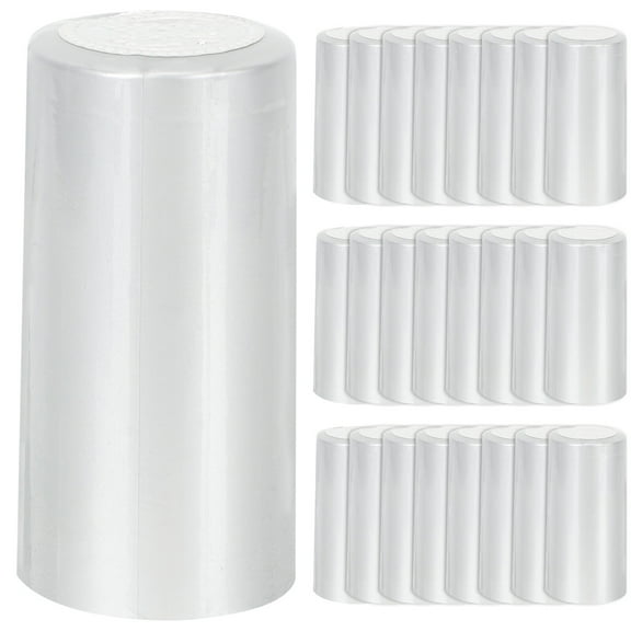 200pcs PVC Heat Shrink Capsules for Wine Bottle Cap Covers with Design