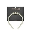 Hairitage Stylish Pearl Headband for Women & Girls for All Hair Types | Ivory White, 1PC
