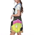 thumbnail image 4 of Lsque Bluey Print Women's Casual Dress T-Shirt Summer Short Sleeve Scoop Neck Swing Dresses, 4 of 7