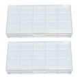 thumbnail image 2 of 2 Pack Paint Tray Box, Watercolor Palette Tray Transparent Paint Saver Storage Palette Box With 15 Compartments, Sealing Portable Paint Box For Art Drawing Supplies, 2 of 8