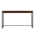 thumbnail image 4 of Holly and Martin Macen Transitional Console in Dark Tobacco and Gunmetal Gray, 4 of 10
