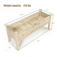 thumbnail image 5 of Spaco Raised Garden Bed Elevated Planter Box Wood for Vegetable Flower Herb, Outdoor Elevated Flower Box for Backyard/Patio/Gardener, 5 of 10