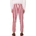 thumbnail image 3 of INSPIRE CHIC Stripe Business Pants for Men's Slim Fit Tapered Dress Pants, 3 of 4