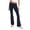M17 Navy, variant on Summer Pants For Women Low Waist Solid Color Flare-Leg Pants Casual Trendy Daily Wear Female Comfortable Clothes Brown