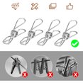 thumbnail image 3 of Pinzas de ropa Laklulu de acero inoxidable para toallas, ropa, calcetines, color plata, 20 piezas, 3 of 5