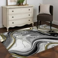 thumbnail image 5 of Black Gray Marble Area Rug 4x6 Washable Rug Non Slip Vintage Golden Abstract Patterned Large Area Rug Indoor Floor Carpet for Entryway Bedroom Kitchen Living Room Home Office Dining Room Nursery, 5 of 8