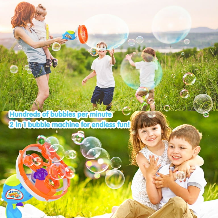 BestJoy Bubble Machine Gun for Kids - Bubble Blower Big Bubbles for  Toddlers 1-3, Fun Giant Bubble Wand Outdoor Toys for Kids Age 4-8, Large  Bubble