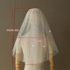 thumbnail image 3 of Delicate Tulle Bridal Veil Short Length Seethrough Veil with Love Heart for Bachelorette Parties and Wedding Dresses, 3 of 4