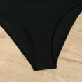 thumbnail image 3 of SNKSDGM Girls Swimsuits Size 10-12 1 Piece Black Solid Color Two Piece Swimwear for Girls Design Comfortable and Stylish Children's Bathing Suit 150, 3 of 6