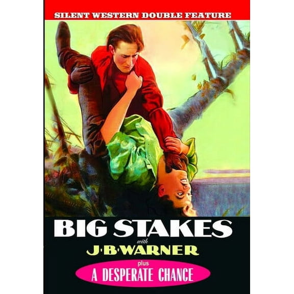 Silent Western Double Feature: Big Stakes / a Desperate Chance (DVD), Alpha Video, Western