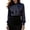 Black, variant on Spring Womens Elegant Satin Blouse Long Sleeve Solid Color Casual Work Shirt Soft Feel Bow Tie Neck Black L
