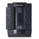 thumbnail image 1 of Regulador Voltaje CyberPower CSP600WSU 6 Salidas Doble USB 2.1A 125V 1200 Joules Negro CyberPower Articulos Para el Hogar, 1 of 4