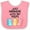 Pink and White, variant on Inktastic Easter Just Hangin' with My Peeps Boys or Girls Baby Bib