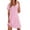 Pink Floral, variant on Ekouaer Nightgowns for Women V Neck Sleepshirt Short Sleeve Nightdress Lace Trim Night Gown House Dress with Pockets
