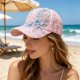 thumbnail image 4 of Summer Baseball Cap For Women Adjustable Size Sun Protection Hat With Breathable Mesh Back Cap For Outdoor Activities Picnic And Daily Wear, 4 of 6