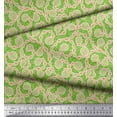 thumbnail image 3 of Soimoi polyester Crepe Fabric Artistic Leaves Print Fabric by the Yard 52 Inch Wide, 3 of 5