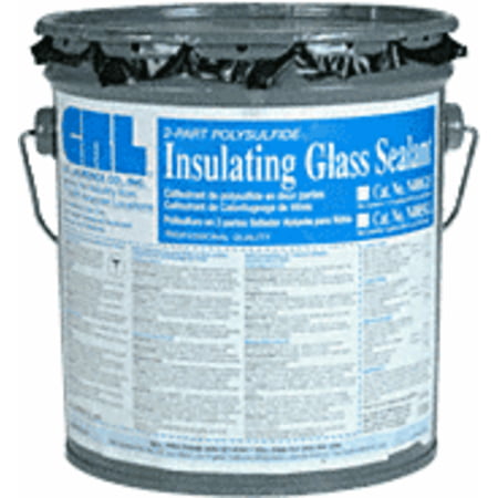 CRL Black Two Part Polysulfide Insulating Glass Sealant 1 1 2 Gallons 5 7 l