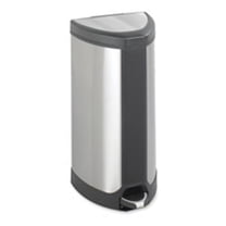 Step-On Receptacle- 7 Gal- 14in.x14in.x21in.- Stainless